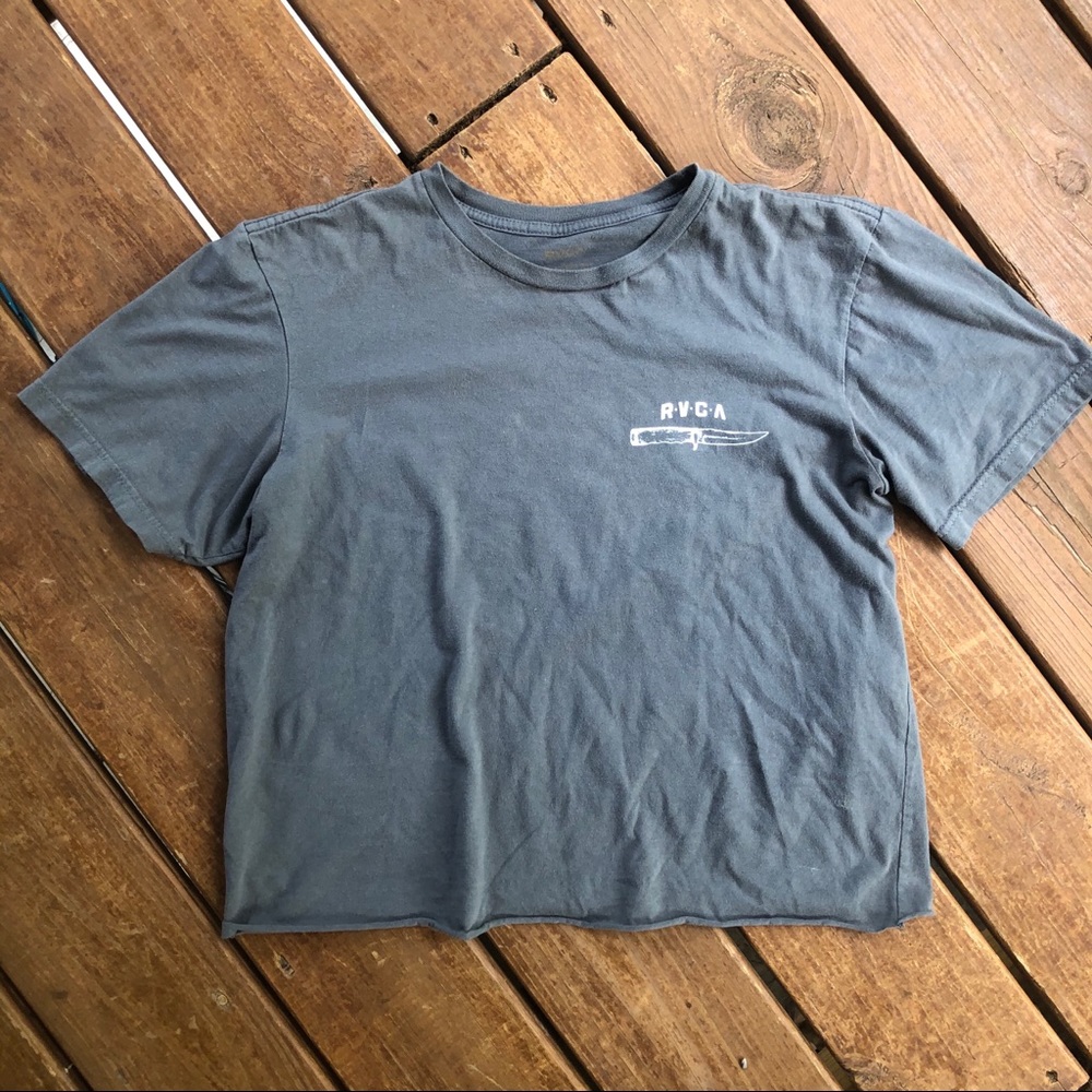 Vintage Graphic RVCA T-shirt Cropped Medium